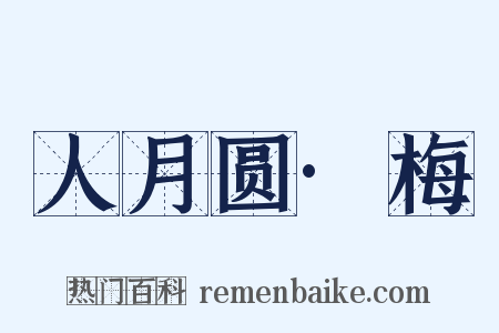 人月圆·梅是什么意思的图片